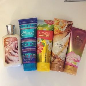 Set of 5 body lotion!